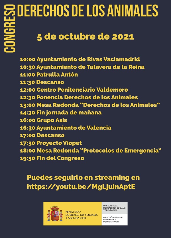 Cartel Congreso Derechos de los Animales