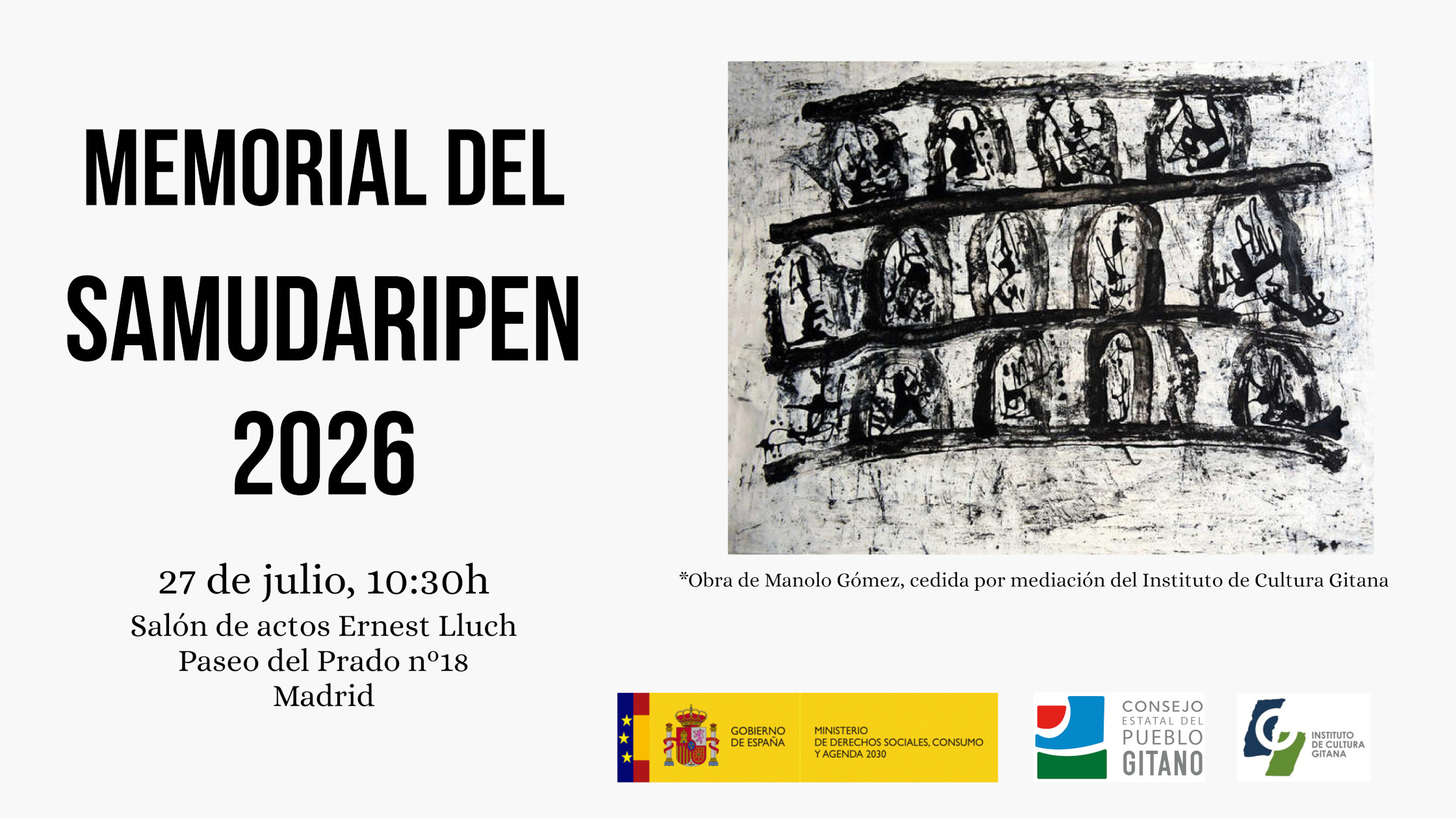Cartel del Memorial del Samudaripen 2026
