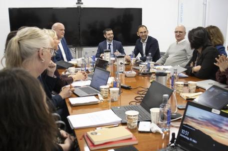 Pablo Bustinduy en la reunión