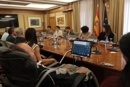 Bustinduy durante la reunión