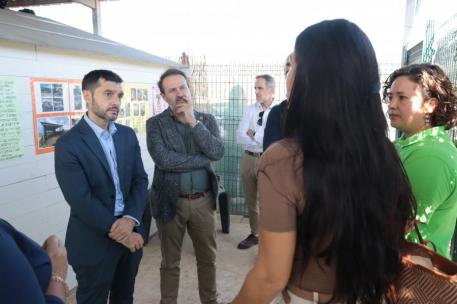 Bustinduy durante una visita