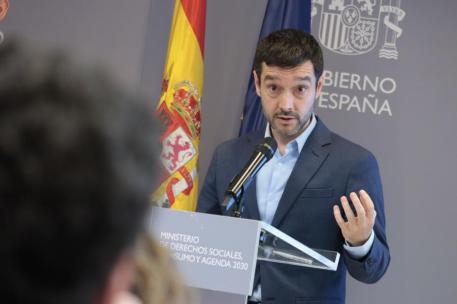 Bustinduy durante una rueda de prensa