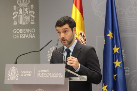 Bustinduy durante un acto