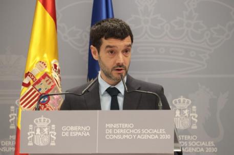 Bustinduy durante una rueda de prensa