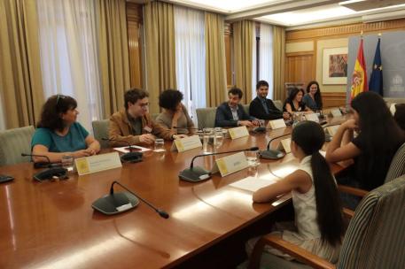 Bustinduy durante la reunión