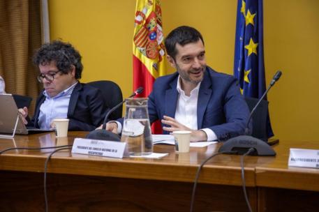 Bustinduy y Jesús Martín durante un acto