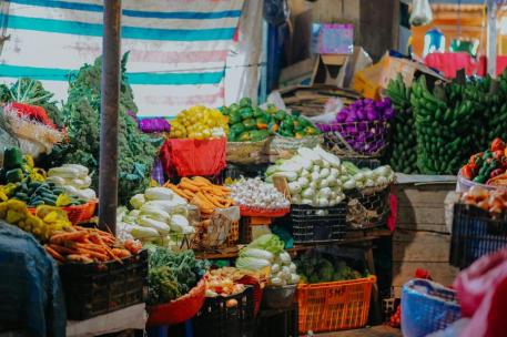 Foto de archivo de un mercado