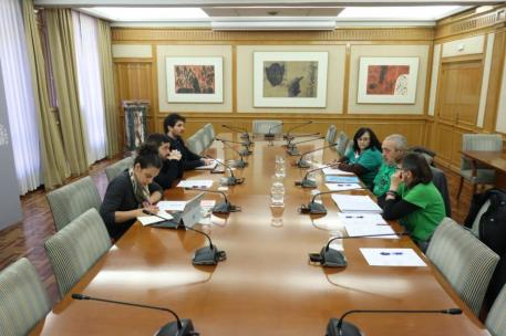 Bustinduy durante la reunión