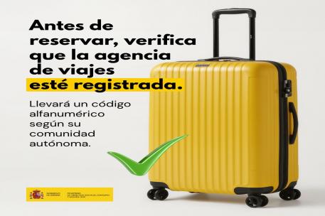 Antes de reservar, verifica que la agencia de viajes esté registrada