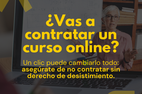 ¿Vas a contratar un curso on line?